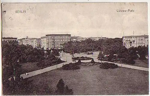 03994 Ak Berlin Lützow Platz mit Strassenbahn 1910