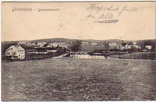 03992 Ak Grillenburg près de Dresde Vue d'ensemble 1923
