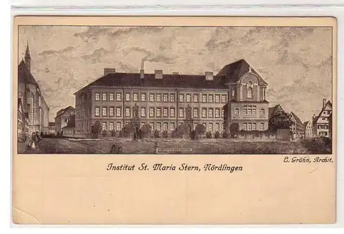 03984 Ak Nördlingen Institut St. Maria Stern vers 1930
