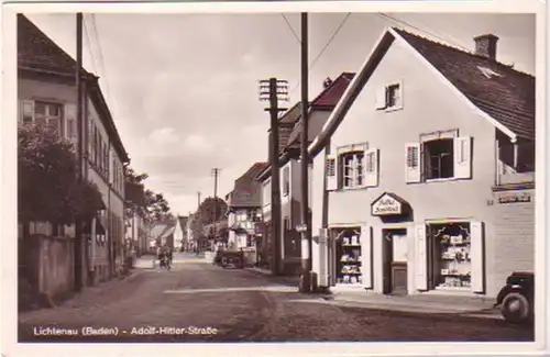 03958 Ak Lichtenau Baden Straßenansicht 1941