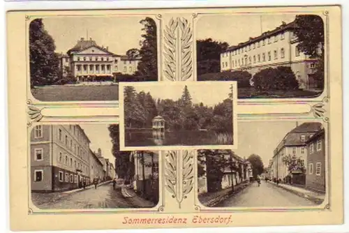 03952 Multi-image Ak Résidence d'été Ebersdorf vers 1920