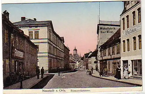 0339 Ak Neustadt a. Orla Bismarckstrasse 1912