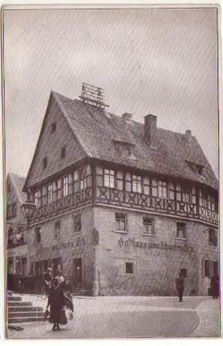 03930 Ak Kronach Gasthaus "Scharfes Eck" um 1930