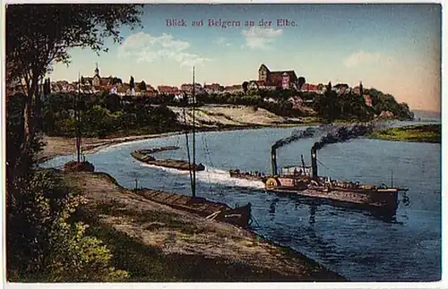 039229 Ak Vue sur Belgern sur l'Elbe vers 1910