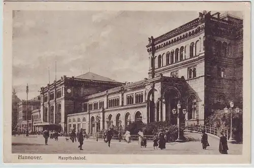 03917 Ak Hannover gare centrale vers 1920