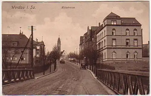 03785 Ak Werdau in Sachsen Holzstrasse 1937