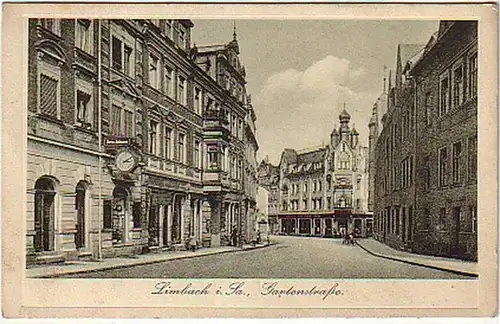 03783 Ak Limbach in Sa. Gartenstrasse um 1920