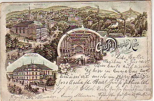 03779 Ak Gruß vom deutschen Haus in Buchholz 1899
