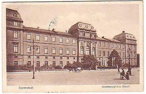 03770 Ak Darmstadt Château grand-ducal 1915
