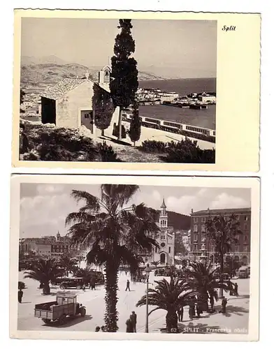 03747/2 Foto Ak Split in Kroatien um 1940
