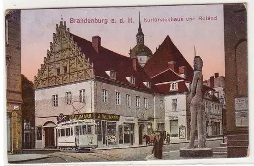 03726 Ak Brandenburg an der Havel Strassenbahn um 1930