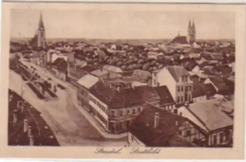 03721 Ak Stendal Stadtbild Totalansicht 1927