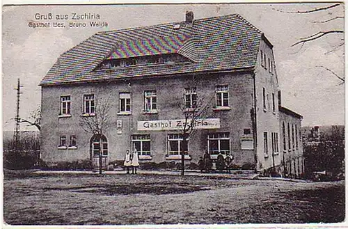 03685 Ak Gruss de Zschirla Hostel vers 1920