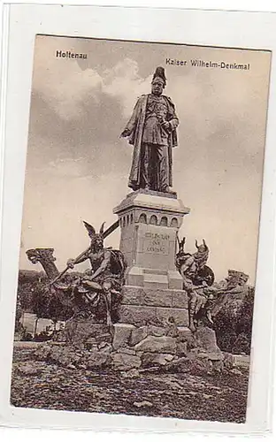 03663 Ak Holtenau Kaiser Wilhelm Denkmal 1915