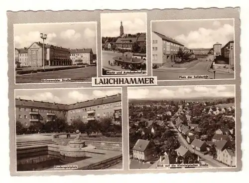 03661 Mehrbild Ak Lauchhammer Autobahnhof usw. 1967