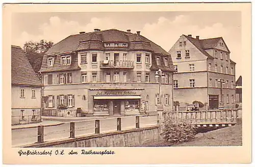 03658 Ak Großröhrsdorf O.-L. am Rathausplatz 1955