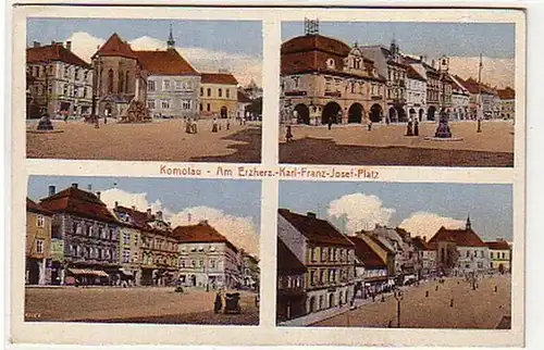 03603 Ak Komotau Am Erherz. Karl Franz Josef Platz 1920