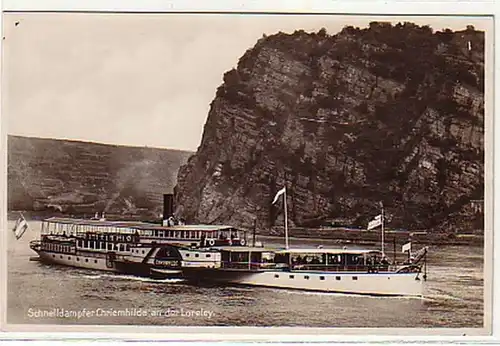 03594 Vapeur à vapeur rapide KK Chriemhild à la Loreley 1929