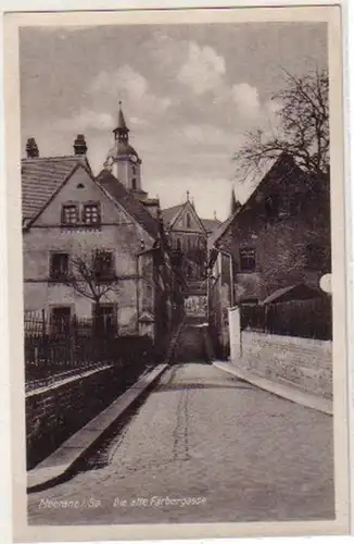 03554 Ak Meerane à Sa. la vieille Färbergasse vers 1930