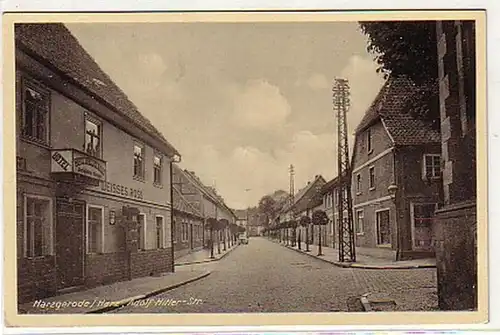 03540 Harzgerode/ Harz Hotel Weisses Ross um 1940