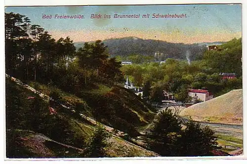 03536 Ak Bad Freienwalde mit Schweinebucht 1916