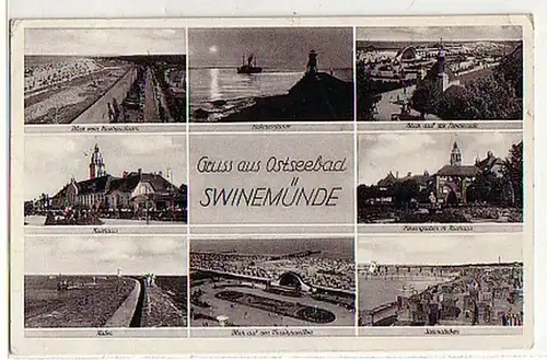 03535 Ak Gruss aus dem Ostseebad Swinemünde 1939