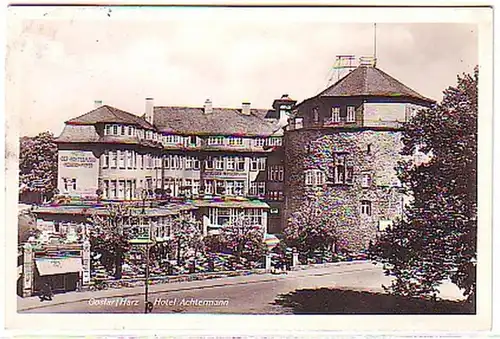 03511 Ak Goslar Harz Hotel Achtermann 1937