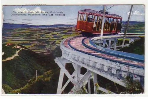 03506 Ak Circular Bridge Pasadena - Los Angeles 1927