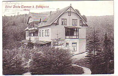 03498 Ak Hotel Dicke Tannen bei Hohegeiss 1921