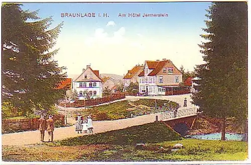 03488 Ak Braunlage au Harz Hotel Jermerstein 1918