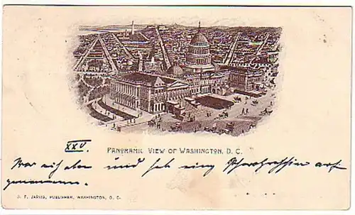 03475 Ak USA Panorama Blick auf Washington DC 1901