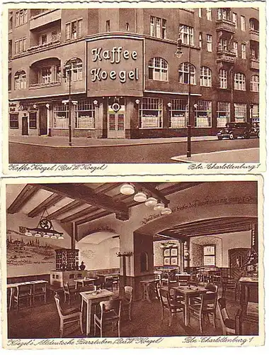 03459/2 Ak Berlin Charlottenburg Café Koegel vers 1930