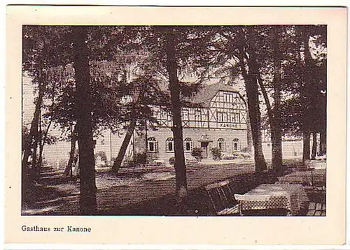 03448 Ak auberge de bain de canon Klosterlausnitz vers1940