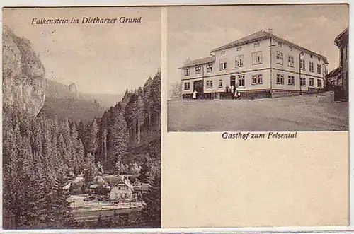 03444 Ak Falkenstein Gasthof zum Felsental 1928