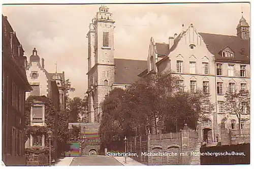 03415 Ak Saarbrücken mit Rothenbergsschulhaus 1941