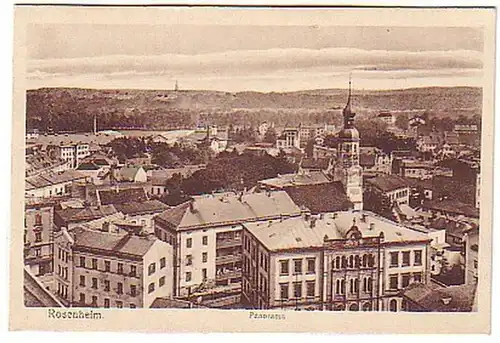 03411 Ak Rosenheim Panorama Blick um 1930