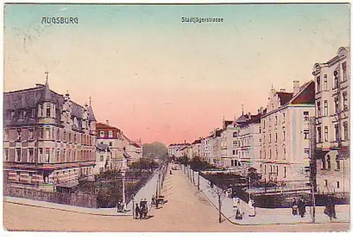 03389 Ak Augsburg Stadtjägerstrasse vers 1910