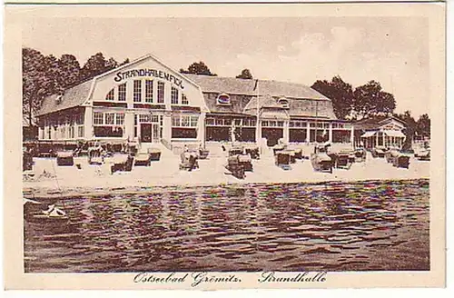 03380 Ak Ostseebad Grömnitz Strandhalle um 1930