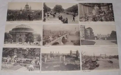 03313/9 Ak London Zoo, Tour, Hyde Park, etc. vers 1910