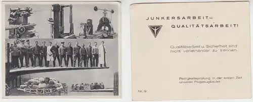 03305 Reklame Karte Junkers Flugzeugwerke