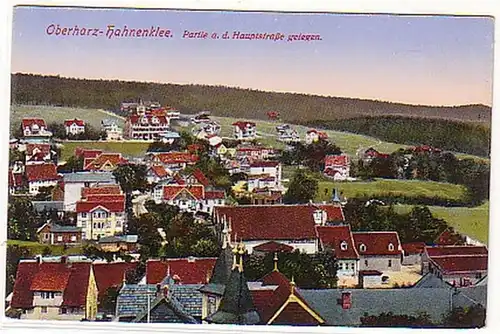 03303 Ak Oberharz Hahnenklee Hauptstrasse um 1920