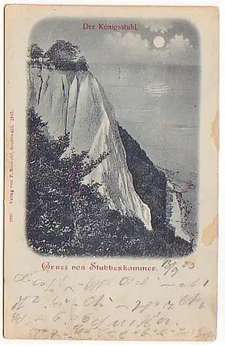 03301 Mondscheinkarte Gruss von Stubenkammer 1903