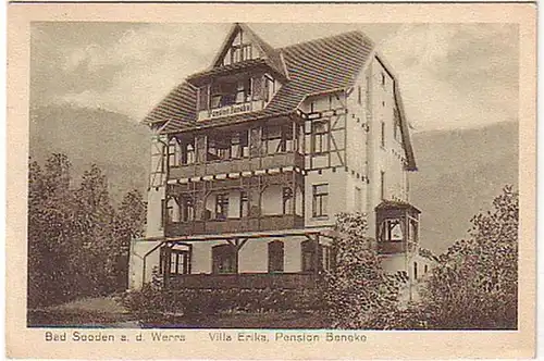 03297 Ak Bad Souden à la Werra Pension Beneke vers 1930