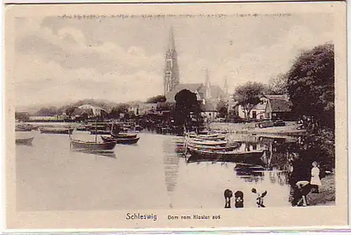 03279 Ak Schleswig Dom vom Kloster aus um 1910