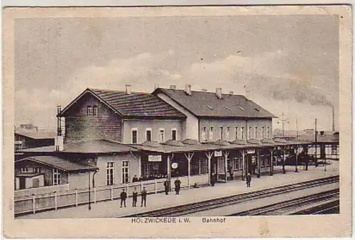 03274 Feldpost Ak Holzwickede i.W. Bahnhof 1918