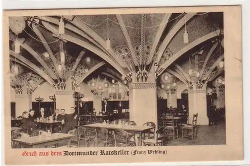 03262 Ak Salutation du Ratskeller de Dortmund (Franz Wehling) 1909