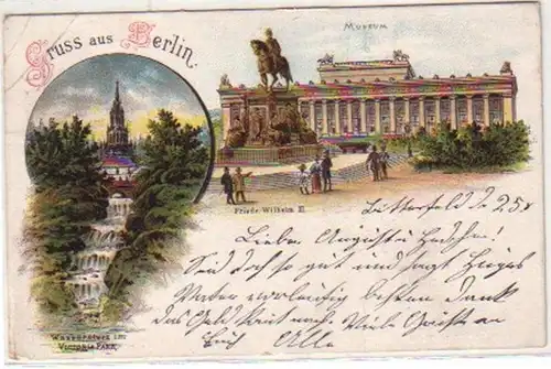 03253 Litho Gruss de Berlin Victoriapark, Musée 1907