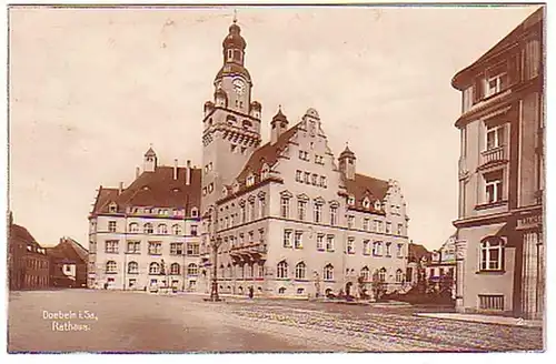 03238 Ak Döbeln en Sachsen Mairie Hôtel de ville vers 1930