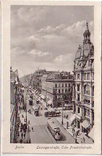 03234 Ak Berlin Leipziger-Ecke Friedrichstraße vers 1920