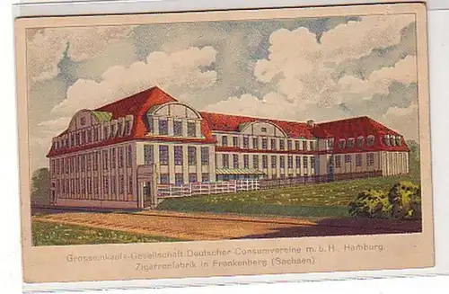03222 Ak Cigares Fabrique à Frankenberg (Saxe) vers 1910
